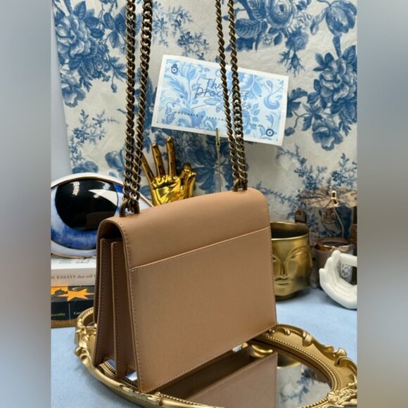 🆕 KURT GEIGER LONDON 🧿 NWOT Shoreditch Small Leather Crossbody Bag, Bone Beige - Picture 5 of 16